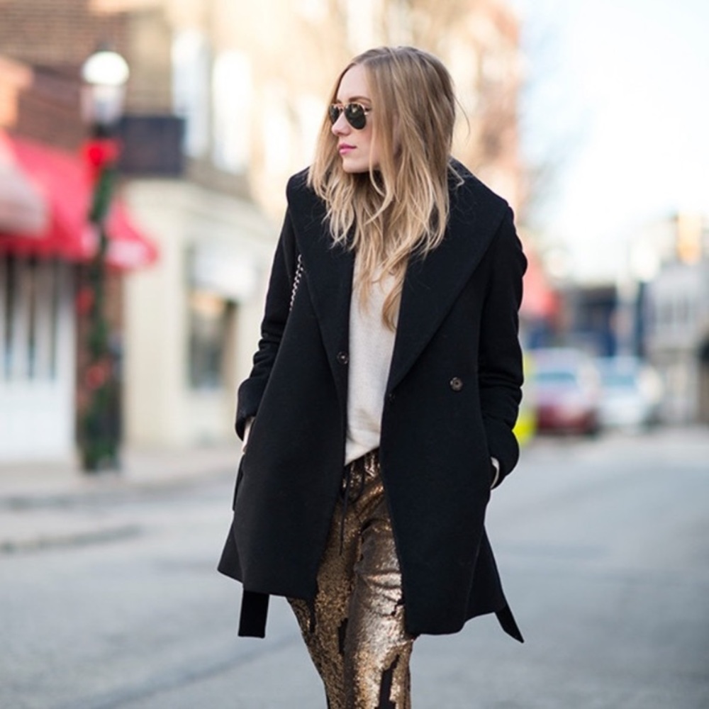 Trina Turk Ali wrap wool jacket